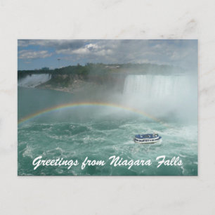 Cartão Postal saudações de barco niagara