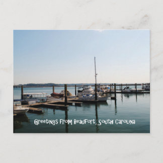 Cartão Postal Saudações de Beaufort, SC