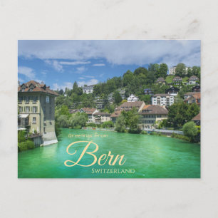 Cartão Postal Saudações de Berna Postcard Suíça