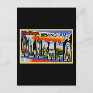 Cartão Postal Saudações de Birmingham Alabama