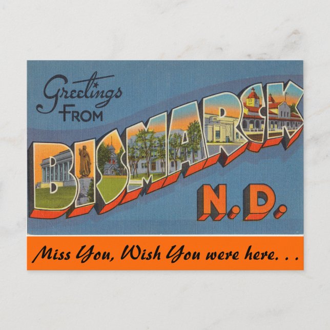 Cartão Postal Saudações de Bismark (Frente)