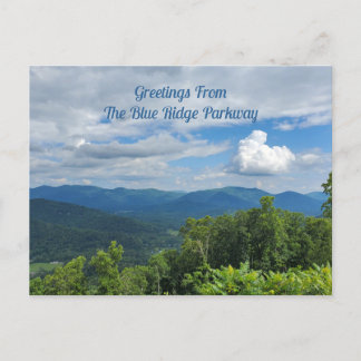 Cartão Postal Saudações De Blue Ridge Parkway North Carolina