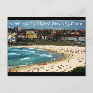 Cartão Postal Saudações de Bondi Beach, Austrália