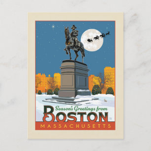 Cartão Postal Saudações de Boston Common!