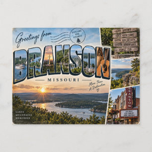 Cartão Postal Saudações de Branson Missouri