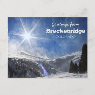 Cartão Postal Saudações de Breckenridge Colorado Scenic