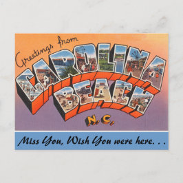 Cartão Postal Saudações de Carolina Beach