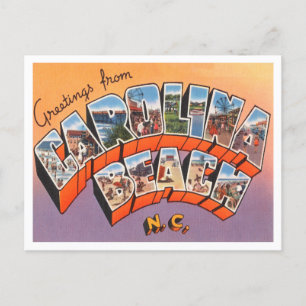 Cartão Postal Saudações de Carolina Beach, Carolina do Norte