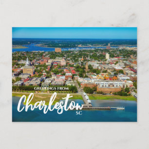 Cartão Postal Saudações de Charleston, SC Cartão-postal Cênico