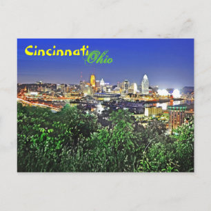Cartão Postal Saudações de Cincinnati, Ohio!