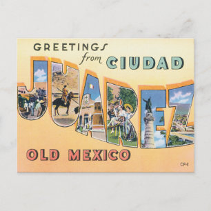Cartão Postal Saudações De Ciudad Juarez