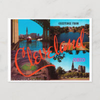 Saudações de Cleveland, Posto de Viagens vintage d