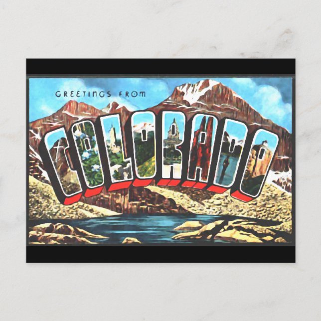 Cartão Postal Saudações De Colordao (Frente)