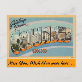 Cartão Postal Saudações de Columbus