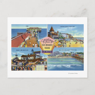 Cartão Postal Saudações de com as Vistas Cênicas