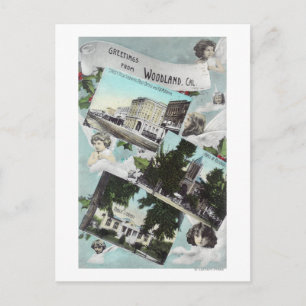 Cartão Postal Saudações de com Vistas CênicasWoodland, CA