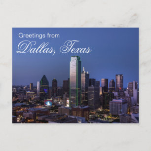 Cartão Postal Saudações de Dallas, Texas Postcard