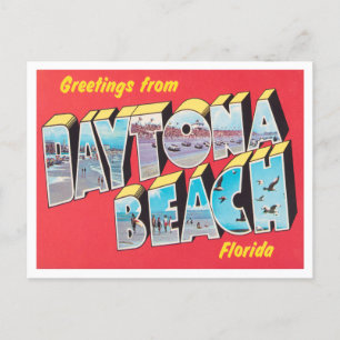 Cartão Postal Saudações de Daytona Beach, Florida Viagem