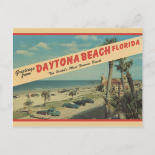 Cartão Postal Saudações De Daytona Beach Postcard De 1953