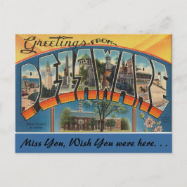 Cartão Postal Saudações de Delaware