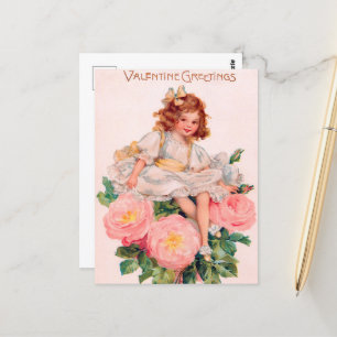 Cartão Postal saudações de Dias de os namorados de garotas bon