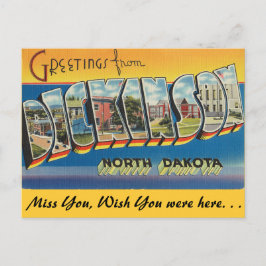 Cartão Postal Saudações de Dickinson