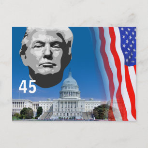 Cartão Postal Saudações de... Donald Trump
