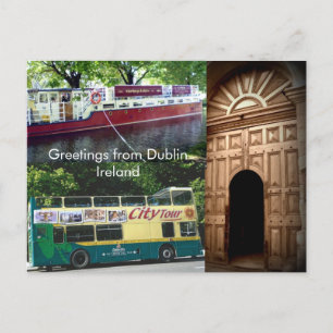 Cartão Postal Saudações de Dublin, Irlanda