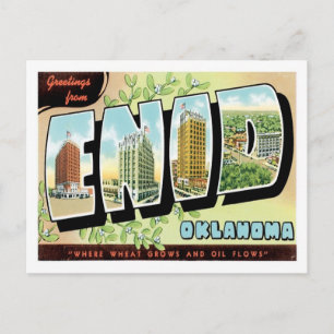 Cartão Postal Saudações De Enid Oklahoma City