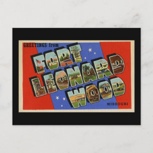 Cartão Postal Saudações de Fort Leonard Wood Missouri