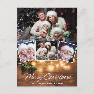 Cartão Postal Saudações de Foto do Natal Russo 4