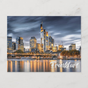 Cartão Postal Saudações de Frankfurt, Alemanha