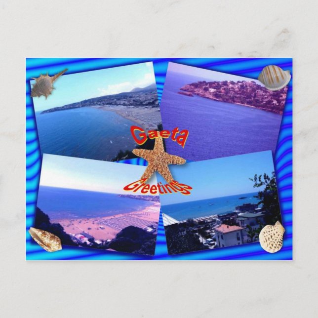 Cartão Postal Saudações de Gaeta (Frente)