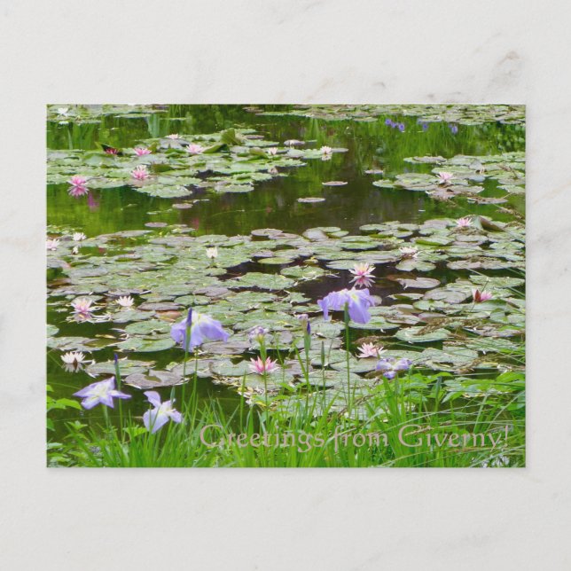Cartão Postal Saudações de Giverny! (Frente)