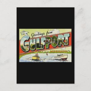 Cartão Postal Saudações de Gulfport Mississippi
