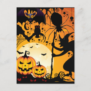 Cartão Postal Saudações de Halloween_