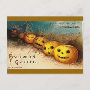 Cartão Postal Saudações de Halloween