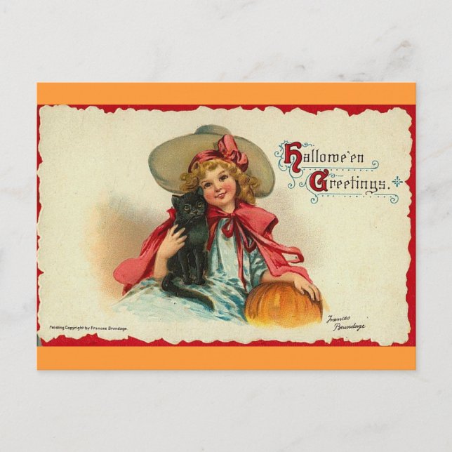 Cartão Postal Saudações de Halloween 2 (Frente)
