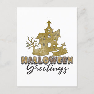 Cartão Postal Saudações de Halloween - Halloween