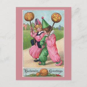 Cartão Postal Saudações de Halloween! Vintage
