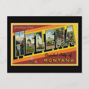 Cartão Postal Saudações de Helena Montana