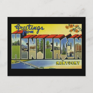 Cartão Postal Saudações de Henderson Kentucky