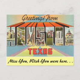 Cartão Postal Saudações de Houston