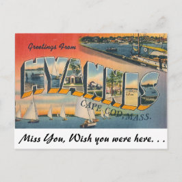 Cartão Postal Saudações de Hyannis