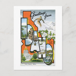 Cartão Postal Saudações de Idaho!