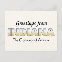 Cartão Postal Saudações de Indiana