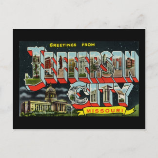 Cartão Postal Saudações de Jefferson City Missouri
