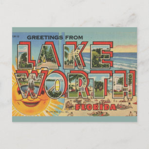 Cartão Postal Saudações de Lake Worth Flórida