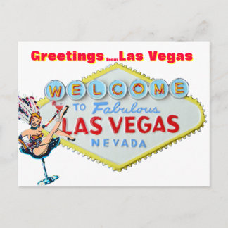 Cartão Postal Saudações de Las Vegas