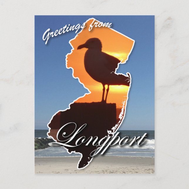 Cartão Postal Saudações de Longport (Frente)